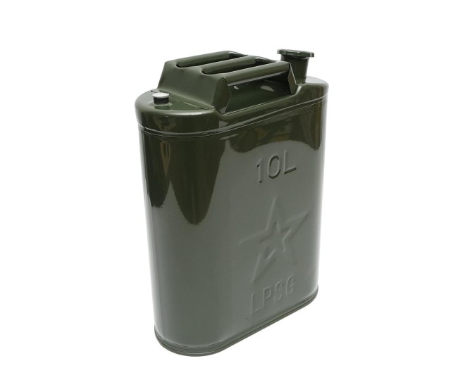 Canistra metalica, 10 L, cu dop insurubabil