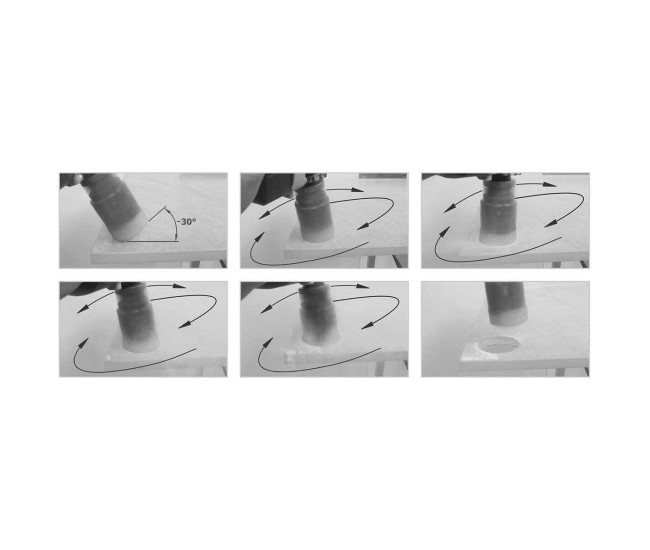 Carota diamantata, vacuum brazed, M14, 100 mm, Richmann Exclusive Carota diamantata, vacuum brazed, M14, 100 mm, Richmann Exclusive