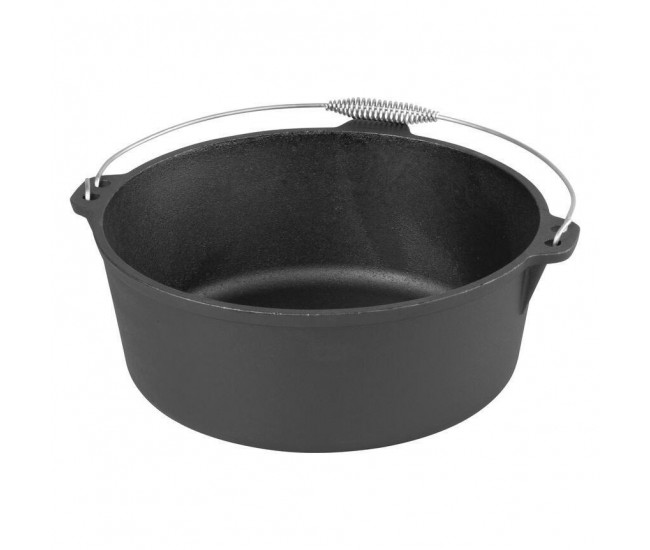 Oala de fonta cu maner din inox, 7.22 L, 30x13 cm, MagicHome Oala de fonta cu maner din inox, 7.22 L, 30x13 cm, MagicHome