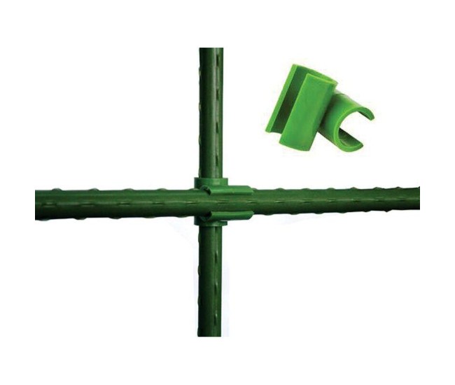 Conector plastic tip T pentru araci de 11 mm, set 24 buc, verde Conector plastic tip T pentru araci de 11 mm, set 24 buc, verde