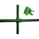 Conector plastic tip T pentru araci de 11 mm, set 24 buc, verde Conector plastic tip T pentru araci de 11 mm, set 24 buc, verde