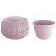 Ghiveci decorativ pentru flori, rotund, mov, 29x19.5 cm, Splofy Bowl Ghiveci decorativ pentru flori, rotund, mov, 29x19.5 cm, Splofy Bowl