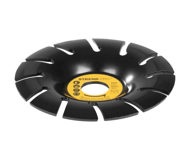 Disc circular slefuit, modelat, otel carburat, pentru lemn, plastic, gips-carton, 125 mm, Strend Pro