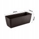 Jardiniera decorativa, Prosperplast, imitatie ratan, maro, 49.2x17.2x17.4 cm Jardiniera decorativa, Prosperplast, imitatie ratan, maro, 49.2x17.2x17.4 cm