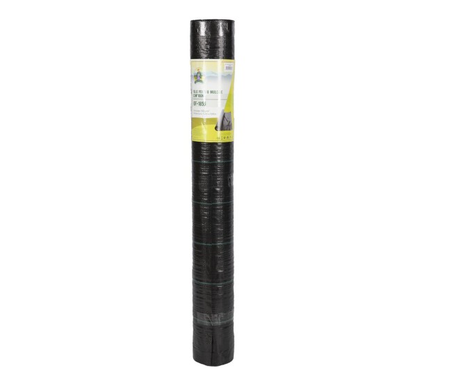 Folie antiburuieni, polietilena, tesuta, neagra, 100 g/m2, 1.2x100 m, Micul Fermier