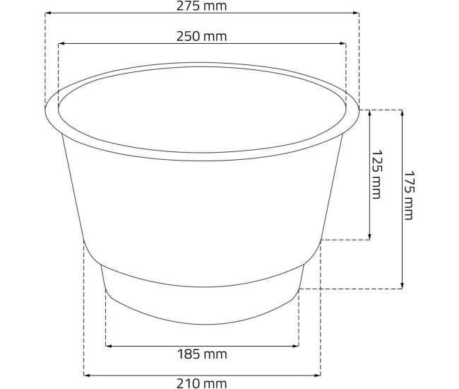 Ghiveci decorativ de flori, Prosperplast, Matuba Slim, rotund, inalt, 55 cm, antracit Ghiveci decorativ de flori, Prosperplast, Matuba Slim, rotund, inalt, 55 cm, antracit