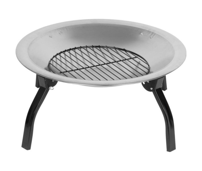 Vatra de foc cu gratar de gradina, grill rotund, metal, 57x40 cm, Strend Pro BBQ Mara Vatra de foc cu gratar de gradina, grill rotund, metal, 57x40 cm, Strend Pro BBQ Mara