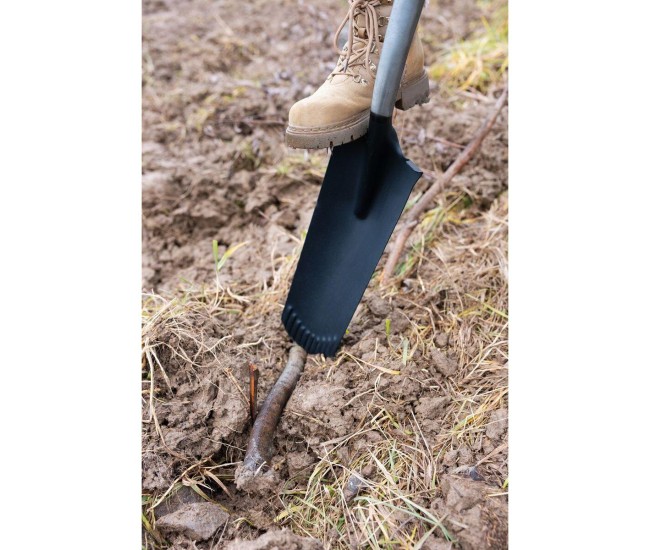 Harlet, cazma, ingust, cu varf zimtat, coada lemn, 12.5x40x128 cm, Strend Pro Premium RedShark