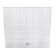 Jardiniera decorativa, imitatie ratan, alb, 58x18x49.8 cm, Rato Case