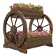 Jardiniera decorativa pentru flori, lemn, 2 nivele, tip caruta, 64x54x60 cm Jardiniera decorativa pentru flori, lemn, 2 nivele, tip caruta, 64x54x60 cm