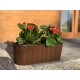 Jardiniera decorativa, suport plastic, maro, 4.9 L, 38.3x21.2x13 cm, Boardee Hook Jardiniera decorativa, suport plastic, maro, 4.9 L, 38.3x21.2x13 cm, Boardee Hook