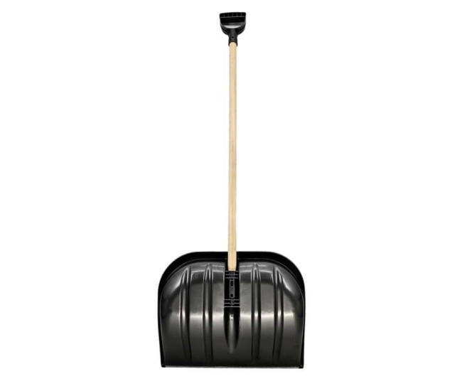 Lopata pentru zapada cu coada de lemn, protectie metalica, 45x39 cm Lopata pentru zapada cu coada de lemn, protectie metalica, 45x39 cm