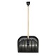 Lopata pentru zapada cu coada de lemn, protectie metalica, 45x39 cm Lopata pentru zapada cu coada de lemn, protectie metalica, 45x39 cm