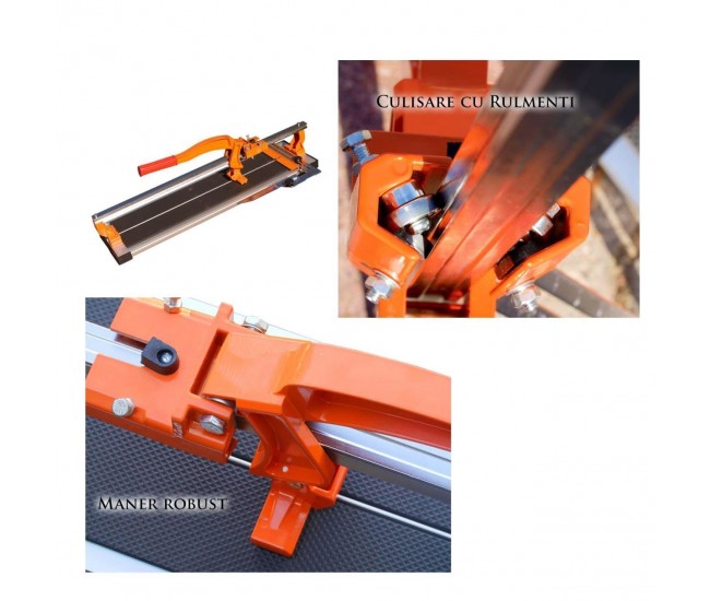 Masina de taiat gresie si faianta, aparat profesional, dispozitiv cu rulmenti, 600 mm, cu gletiera cu zimti, Richmann Exclusive Masina de taiat gresie si faianta, aparat profesional, dispozitiv cu rulmenti, 600 mm, cu gletiera cu zimti, Richmann Exclusive
