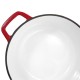Oala de fonta emailata cu capac, lingura de lemn, 5.2 L, Perfect Home Oala de fonta emailata cu capac, lingura de lemn, 5.2 L, Perfect Home