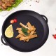 Oala de fonta tip wok, cu capac, 3 in 1, 32x14 cm, Perfect Home Oala de fonta tip wok, cu capac, 3 in 1, 32x14 cm, Perfect Home
