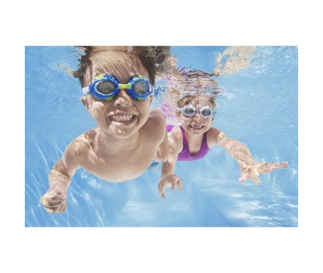 Ochelari inot, pentru copii, antiaburire, albastru, curea 29-45 cm, Bestway