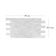 Panou decorativ, PVC, model caramida 3D, maro ars, 96x48.5 cm Panou decorativ, PVC, model caramida 3D, maro ars, 96x48.5 cm