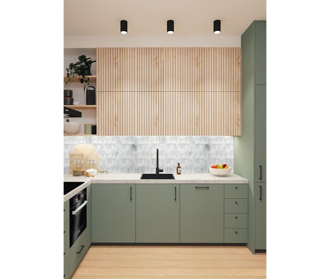 Panou decorativ, PVC, model marmura, gri, 96x48.5 cm