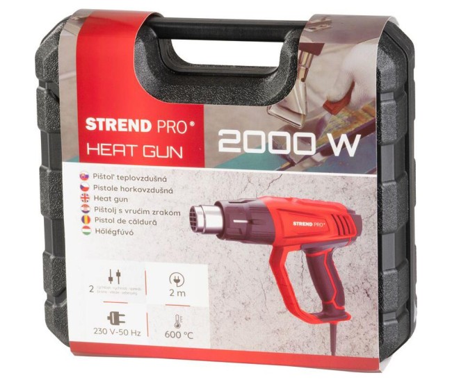 Pistol cu aer cald, 2000 W, cu accesorii, Strend Pro Pistol cu aer cald, 2000 W, cu accesorii, Strend Pro