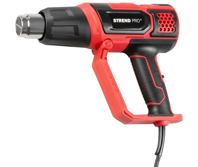 Pistol cu aer cald, 2000 W, cu accesorii, afisaj LCD, Strend Pro Pistol cu aer cald, 2000 W, cu accesorii, afisaj LCD, Strend Pro