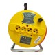Prelungitor electric pe tambur, 3x2.5 mm², IP20, 50 m, 4 prize Prelungitor electric pe tambur, 3x2.5 mm², IP20, 50 m, 4 prize