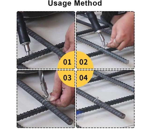 Set 3000 bucle de sarma pentru legat otel beton, 1.1x120 mm Set 3000 bucle de sarma pentru legat otel beton, 1.1x120 mm