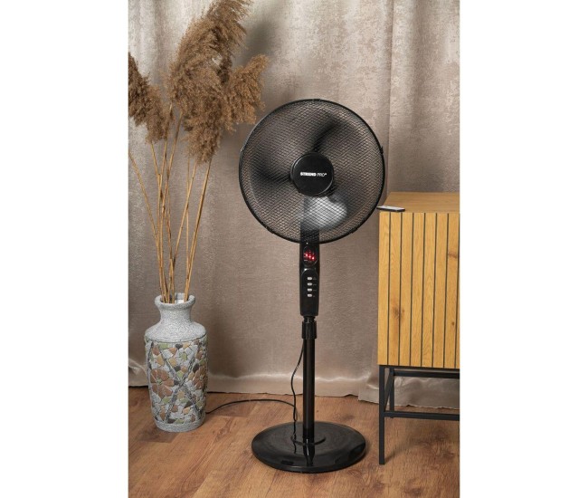 Ventilator cu picior pentru podea, 45 W, 3 viteze, telecomanda, inaltime reglabila, 100-125 cm, diametru 40 cm, Strend Pro Ventilator cu picior pentru podea, 45 W, 3 viteze, telecomanda, inaltime reglabila, 100-125 cm, diametru 40 cm, Strend Pro