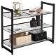 Suport depozitat incaltaminte, Songmics, 3 polite, metal, negru, 74x30.7x62.8 cm Suport depozitat incaltaminte, Songmics, 3 polite, metal, negru, 74x30.7x62.8 cm