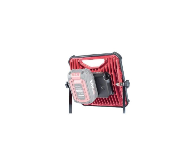 Proiector lucru, LED COB, 20V Li-Ion, cu acumulator 2 Ah, incarcator, 30W, 1800 lm, Worcraft