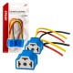 Set 2 mufe ceramice soclu H4, rezistente termic, 12-24V Set 2 mufe ceramice soclu H4, rezistente termic, 12-24V