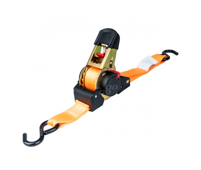 Chinga de asigurare marfa cu retractare automata, 640kg, dimensiune 25mm x 3,5m, model S-TYPE, AVX-AM03318 Chinga de asigurare marfa cu retractare automata, 640kg, dimensiune 25mm x 3,5m, model S-TYPE, AVX-AM03318