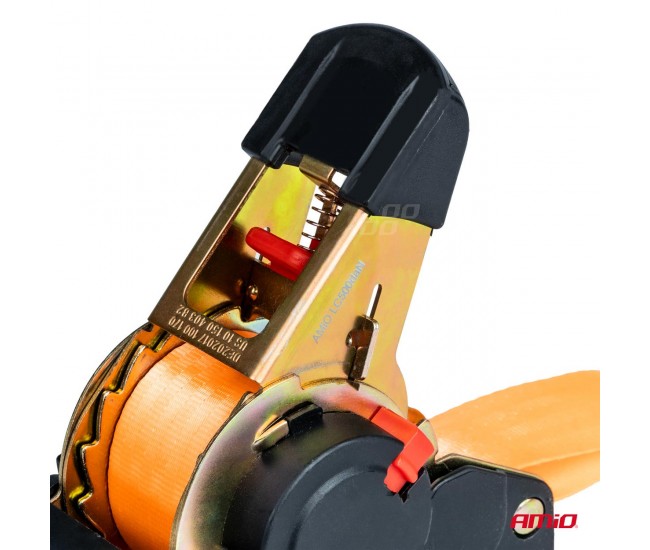 Chinga de asigurare marfa cu retractare automata, 640kg, dimensiune 25mm x 3,5m, model S-TYPE, AVX-AM03318 Chinga de asigurare marfa cu retractare automata, 640kg, dimensiune 25mm x 3,5m, model S-TYPE, AVX-AM03318