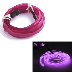 Fir Neon Auto EL Wire culoare Mov, lungime 1M, alimentare 12V, droser inclus