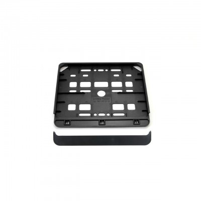 Suport numar inmatriculare negru pentru motocicleta 15 x 19cm