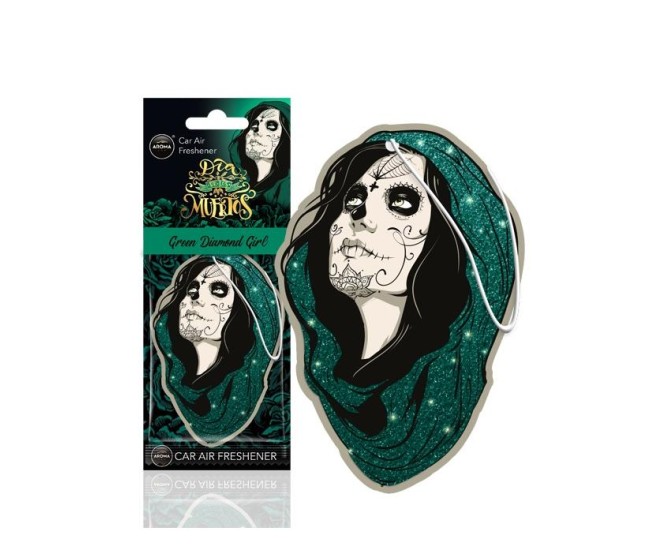 Odorizant Auto AROMA DIA DE LOS MUERTOS Green Diamond Girl