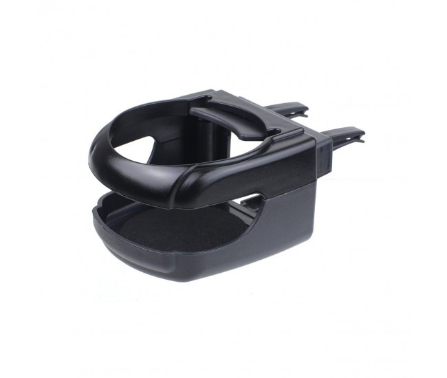Suport auto universal pentru pahare, montaj in grila de ventilatie, culoare neagra, DH-03 Suport auto universal pentru pahare, montaj in grila de ventilatie, culoare neagra, DH-03