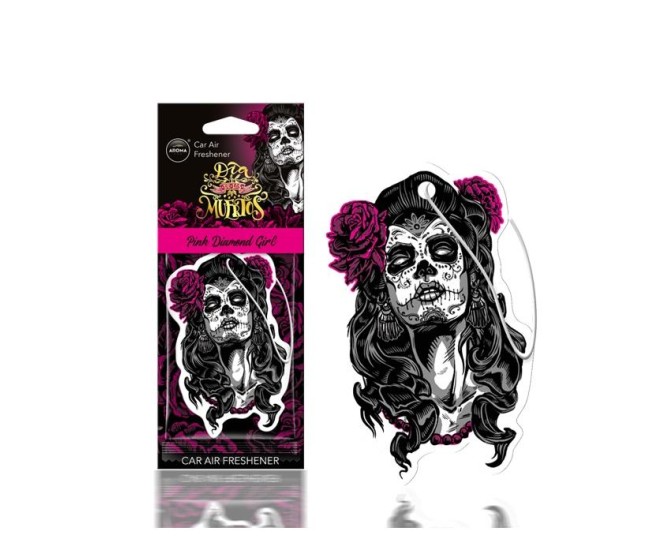 Odorizant Auto AROMA DIA DE LOS MUERTOS Pink Diamond Girl Odorizant Auto AROMA DIA DE LOS MUERTOS Pink Diamond Girl