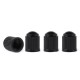 Set 4 capacele auto din plastic pentru ventil, culoare Neagra Set 4 capacele auto din plastic pentru ventil, culoare Neagra