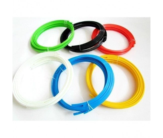 Set protectie jante, calitate Premium, 4 inele din plastic, culoare ALB