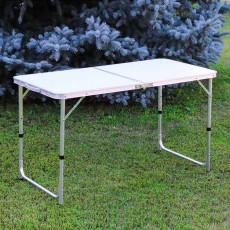 Masa Pliabila din aluminiu cu blat MDF pentru picnic, dimensiune 120 x 60 cm Masa Pliabila din aluminiu cu blat MDF pentru picnic, dimensiune 120 x 60 cm