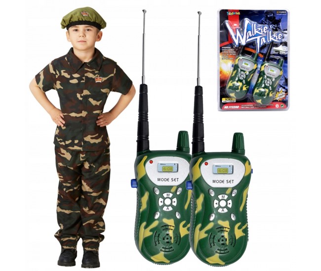 Kit emisie - receptie Walkie Talkie CAMO, raza de maxim 100m Kit emisie - receptie Walkie Talkie CAMO, raza de maxim 100m
