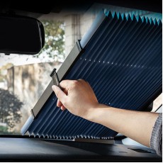 Parasolar auto retractabil de tip Acordeon, dimensiune 70 x 150 cm