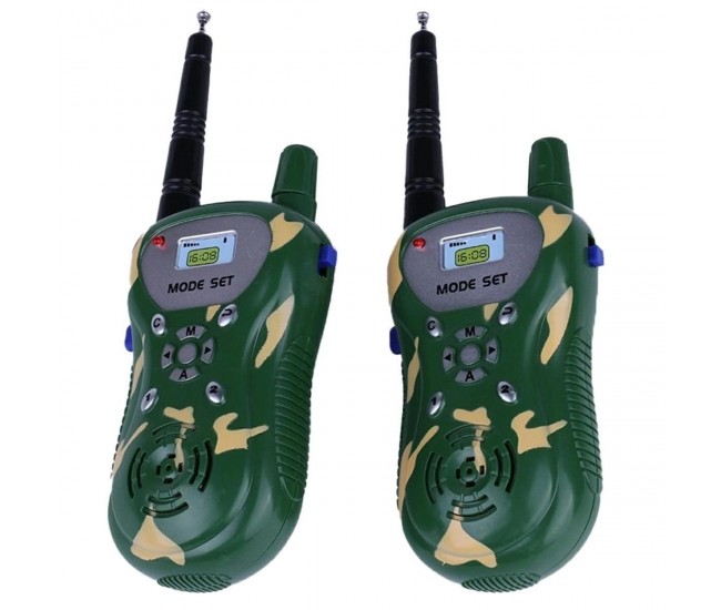 Kit emisie - receptie Walkie Talkie CAMO, raza de maxim 100m Kit emisie - receptie Walkie Talkie CAMO, raza de maxim 100m