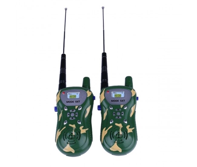 Kit emisie - receptie Walkie Talkie CAMO, raza de maxim 100m Kit emisie - receptie Walkie Talkie CAMO, raza de maxim 100m