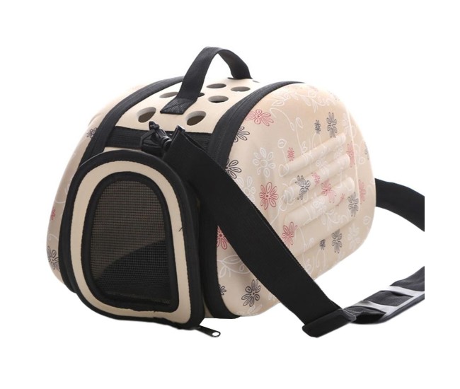 Geanta de transport pentru caine sau pisica culoare Beige AG644T Geanta de transport pentru caine sau pisica culoare Beige AG644T