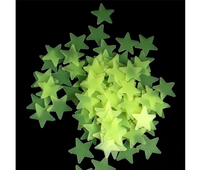 Set 100 stelute decorative Fluorescente care absorb lumina si stralucesc in intuneric Set 100 stelute decorative Fluorescente care absorb lumina si stralucesc in intuneric