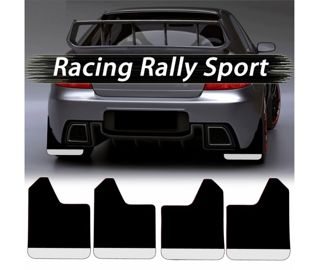 Set 4 Aparatori Noroi SPORT din cauciuc pentru autoturisme, universale, model Silver, dimensiune 30 x 23cm Set 4 Aparatori Noroi SPORT din cauciuc pentru autoturisme, universale, model Silver, dimensiune 30 x 23cm