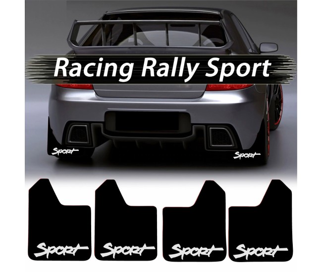 Set 4 Aparatori Noroi SPORT din cauciuc pentru autoturisme, universale, model Sport, dimensiune 30 x 23cm Set 4 Aparatori Noroi SPORT din cauciuc pentru autoturisme, universale, model Sport, dimensiune 30 x 23cm