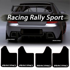 Set 4 Aparatori Noroi SPORT din cauciuc pentru autoturisme, universale,  model Racing, dimensiune 30 x 23cm